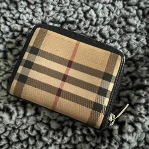 Burberry Mini Zip Around Wallet